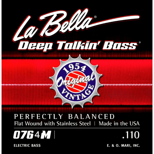 La Bella Deep Talking 0764 Flatwound Bass Single E string Gauge 110 *ONE STRING*