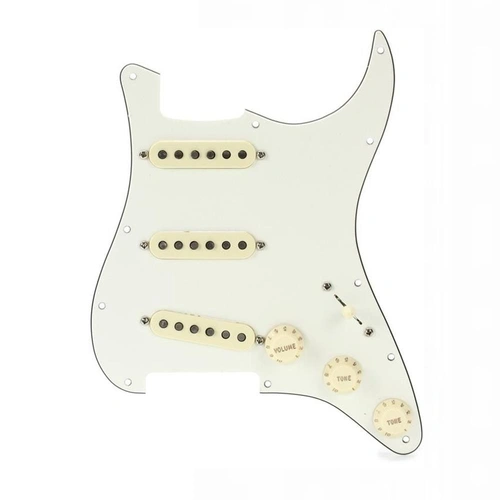 Fender Custom Fat '50s SSS Pre-wired Stratocaster Pickguard - Parchment 3-ply