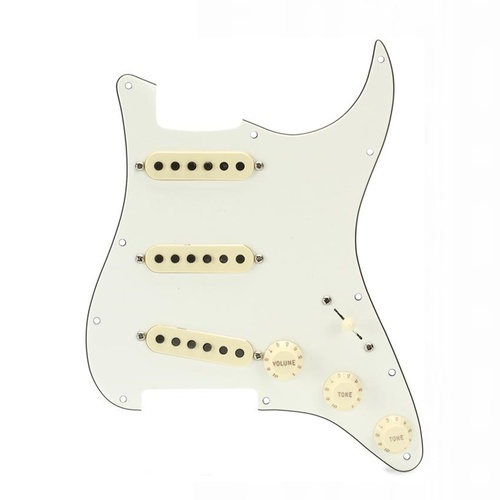 Fender Tex-Mex SSS Pre-wired Stratocaster Pickguard - Parchment 3-ply