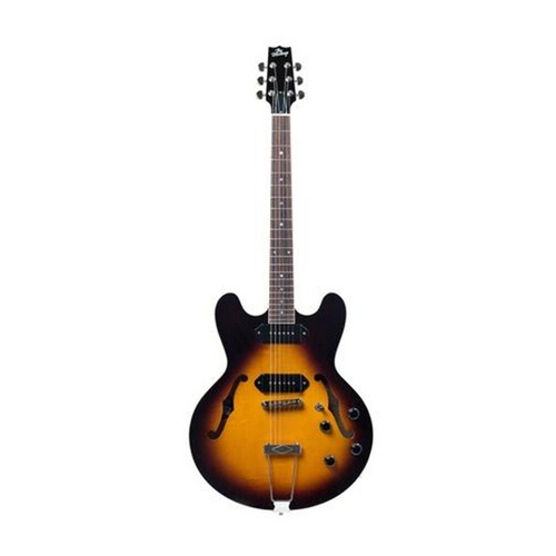 Heritage Standard H-530 Hollow Electric Guitar with Case, Original Sunburst 