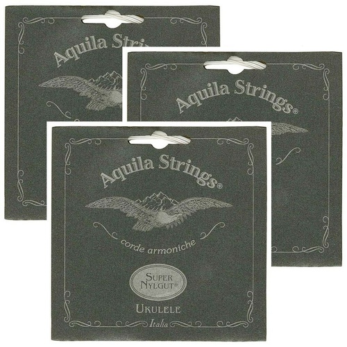 3 sets Aquila 103U Super Nylgut Concert Regular Tuning Ukulele Strings AQU103U