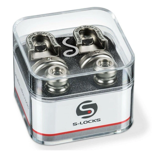 Schaller New S Locks (Pair) Satin Pearl 14010701 Strap Locks / security Locks