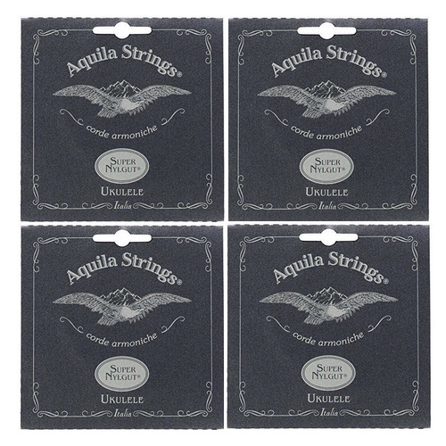 Aquila 107U Super Nylgut Tenor Low-G Tuning Ukulele Strings - 4 SETS