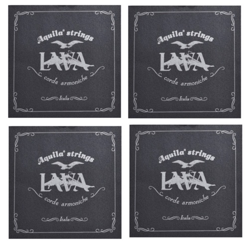 Aquila 110U Lava Series Soprano Ukulele Strings Standard Tuning - 4 SETS