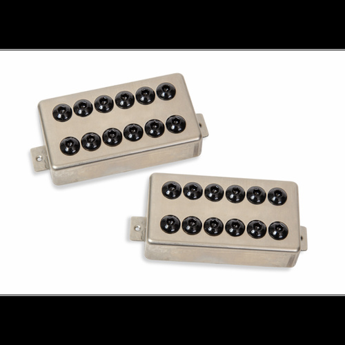 Seymour Duncan SH 8N Invader Electric Guitar Pickup Set Raw Nickel
