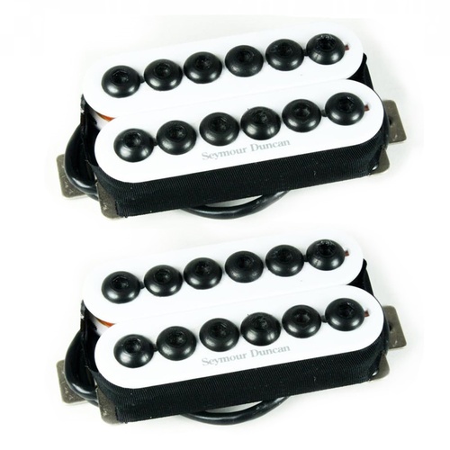 Seymour Duncan SH-8 Invader Humbucker Neck/Bridge Pickup Set, White