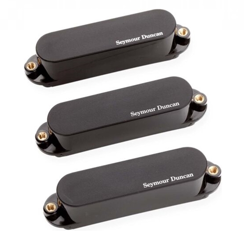 Seymour Duncan AS-1s Blackouts Singles, Set of 3 Pickups for Strat, Black