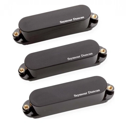 Seymour Duncan AS-1s Blackouts Singles, Set of 3 Pickups for Strat, Black
