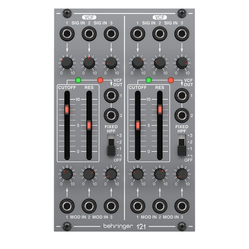 The Behringer Legendary Analog Authentic 121 Dual VCF Module For Eurorack
