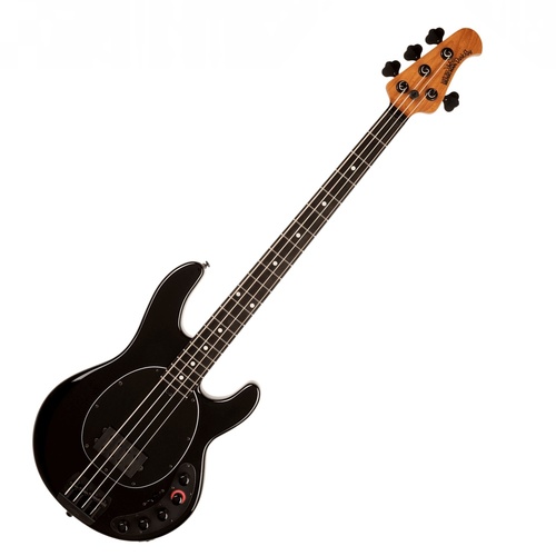 Ernie Ball Music Man DarkRay Bass Guitar - Obsidian Black with Ebony Fingerboard