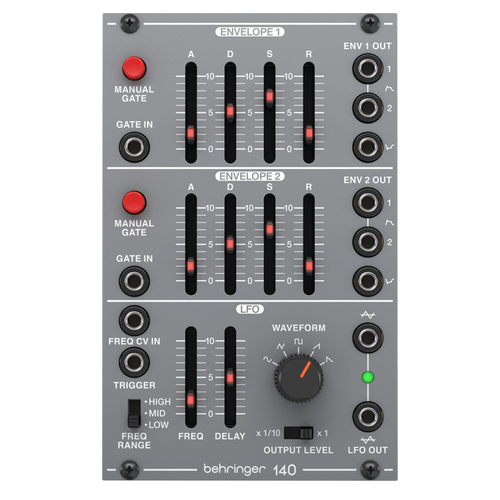 The Behringer Legendary Analog 140 Dual Envelope LFO Module For Eurorack