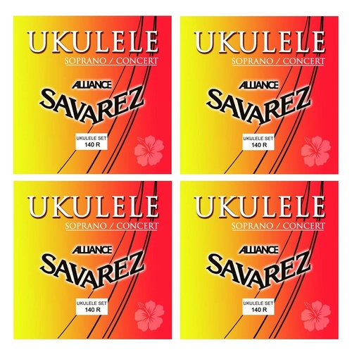 4 sets Savarez Ukulele Strings Soprano / Concert Alliance Full Set Made in France