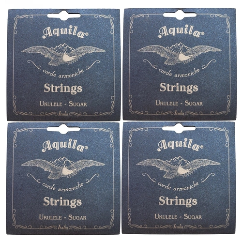 Aquila 150U Sugar Ukulele Strings - Soprano Key of C - GCEA High G , 4sets