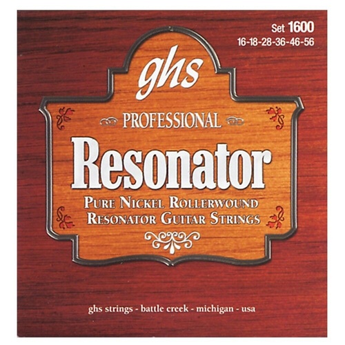 Professional Resonator Acoustic  Guitar Strings 16 -56 - Pure Nickel 1600