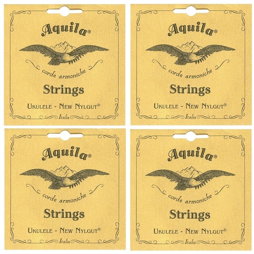 4 x Aquila 17U Nylgut "LILI'U" 6 String Tenor Ukulele Strings Tenor 6-string 