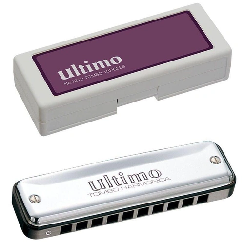 TOMBO Ultimo 10 Holes harmonica Key of F 1810F Blues / Jazz Harp 1 only on Sale