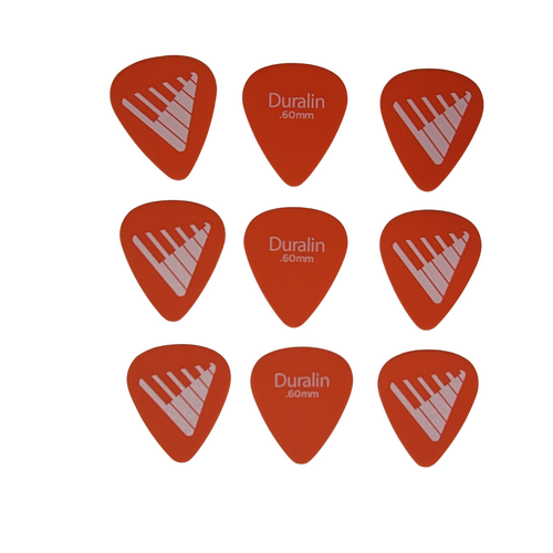 D'Addario Angkor Exclusive Duralin Guitar Picks, Light, 9 Picks 0.60mm