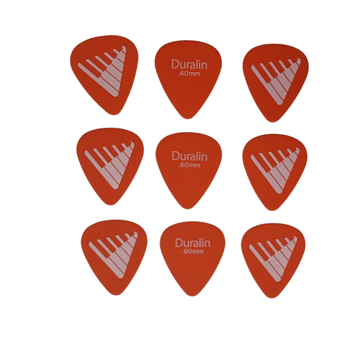 D'Addario Angkor Exclusive Duralin Guitar Picks, Light, 9 Picks 0.60mm