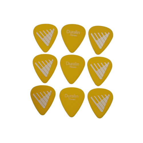 D'Addario Angkor Exclusive Duralin Guitar Picks, Light/Medium, 9 picks 0.70mm