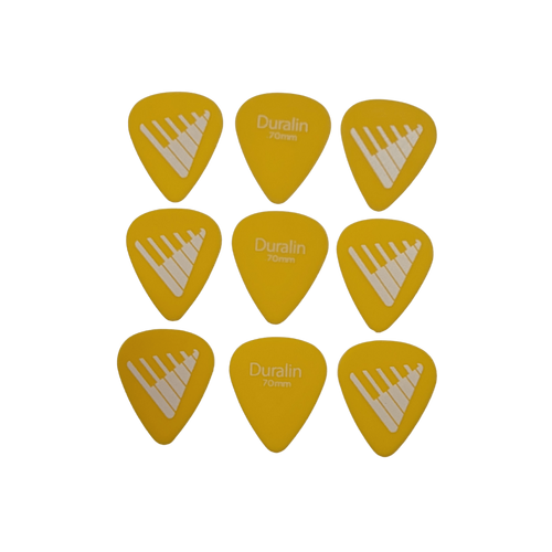 D'Addario Angkor Exclusive Duralin Guitar Picks, Light/Medium, 9 picks 0.70mm