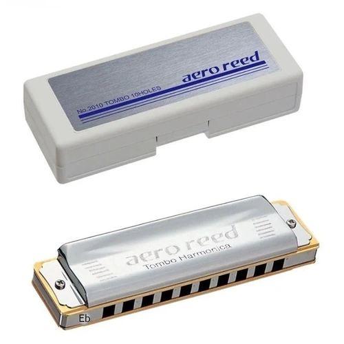 TOMBO Aero Reed Key of E FLAT 10 holes Diatonic Harmonica Made in Japan 2010Eb