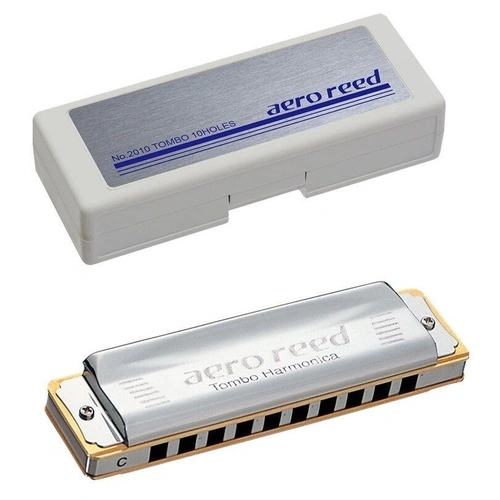 TOMBO Aero Reed Key of Low F 10 holes Diatonic Harmonica Made in Japan 2010LF