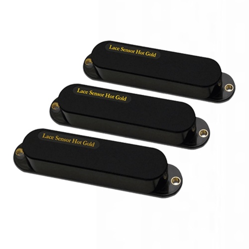 Lace Sensor Hot Gold Single Coil Guitar Pickup set with Hot Bridge