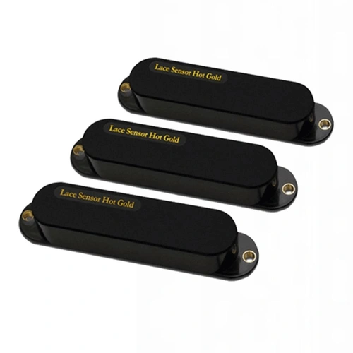 Lace Sensor Hot Gold Single Coil Guitar Pickup set with Hot Bridge