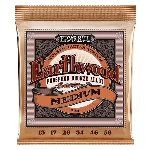 Ernie Ball 2144  Phosphor Bronze Acoustic Guitar String Set Medium 13 - 56