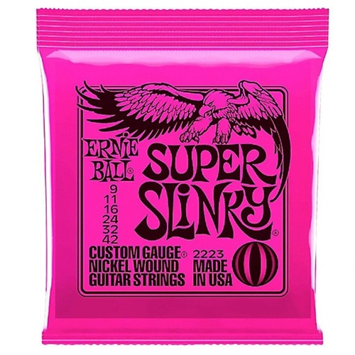 Ernie ball 2223 Super Slinky Electric guitar strings Gauge  9 - 42