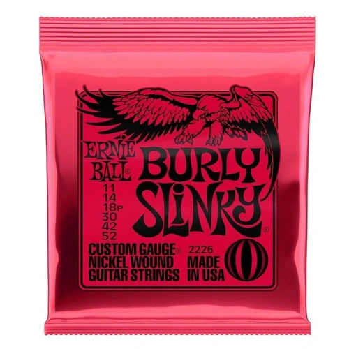 Ernie Ball 2226 Burly Slinky Nickel wound Electric Guitar Strings, 11 - 52