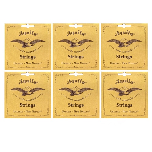 6 x Aquila 22U Baritone Ukulele  Wound 4th string for DGBE tuning , Single String