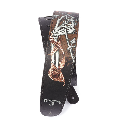 Alchemy Leather Guitar Strap, Cryptorosa