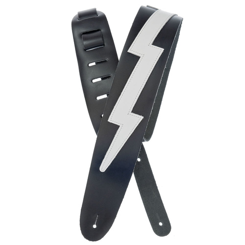 D'Addario Icon Collection Leather Guitar Strap, Lightning