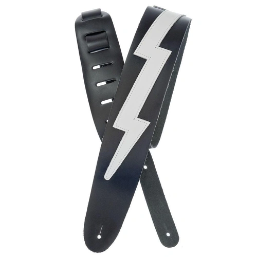 D'Addario Icon Collection Leather Guitar Strap, Lightning