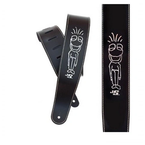 Planet Waves icon Joe Satriani Adjustable Leather Guitar Strap Frog Man 25LS-JS1