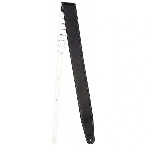 Planet Waves D'Addario 25REV01 Reversible Leather Guitar Strap Black & White