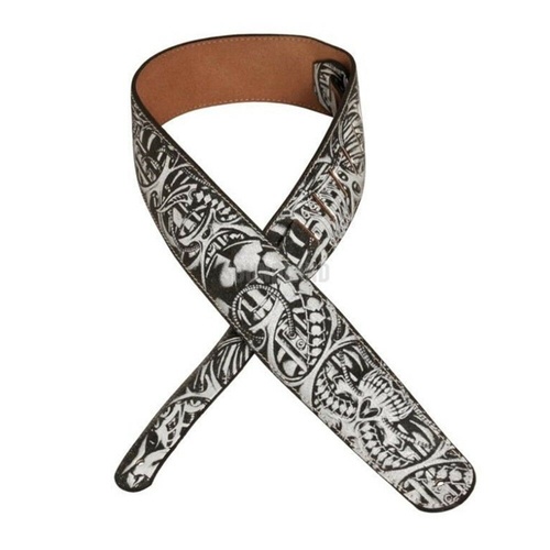 Planet Waves Stoned Leather 2.5 Adjustable Guitar Strap Bio Mechanics 25STL02