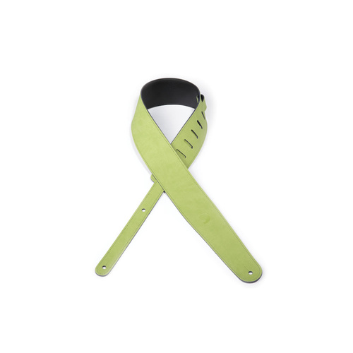 D'Addario Deluxe Leather Guitar Strap, Cantanella, Green