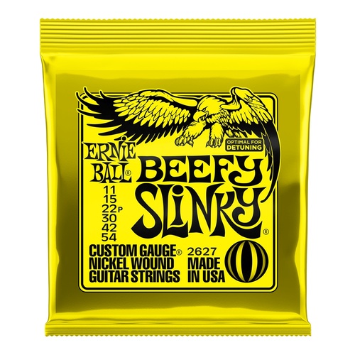 Ernie Ball Beefy Slinky Nickel Wound Set, .011 - .054 Electric Guitar Strings