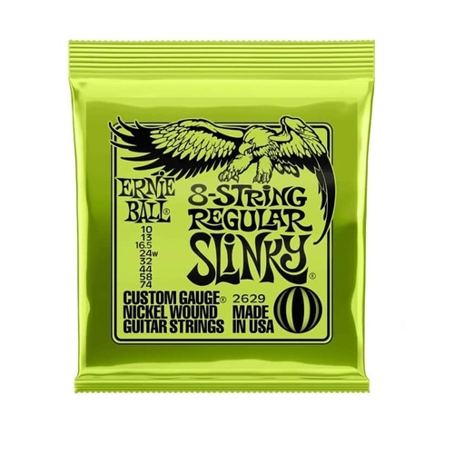 Ernie Ball 8-String 2629 Regular  Electric Guitar Strings 10 - 74