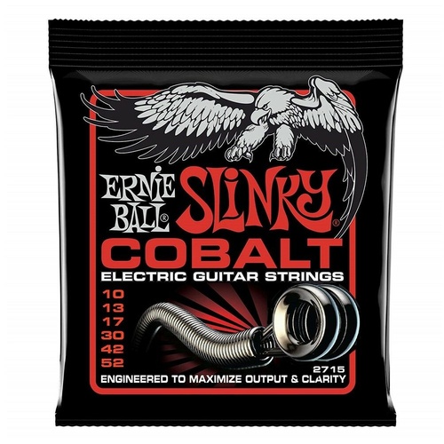 Ernie Ball 2715 Cobalt Skinny Top/Heavy Bottom Electric Guitar Strings 10 - 52
