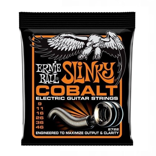 Ernie Ball 2722 Cobalt Hybrid  Electric Guitar Strings 9 - 46 