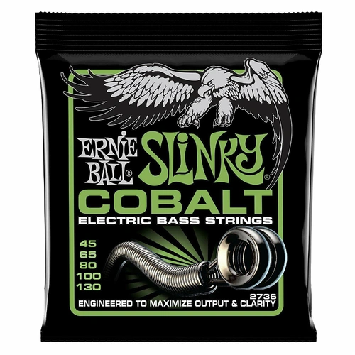 Ernie Ball 2736 Cobalt Regular Slinky 5-String Electric Bass String 45 - 130