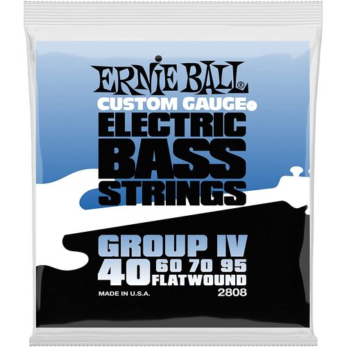 Ernie Ball 2808 Flat Wound Group IV Electric Bass Strings 40 - 95 