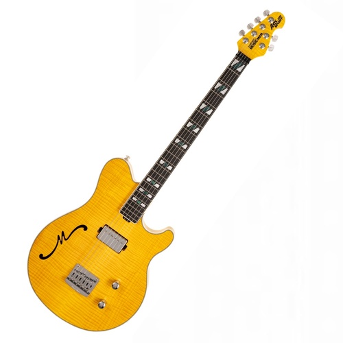 Ernie Ball Music Man BFR Axis Semi-Hollow Electric Guitar - Buttery Blonde