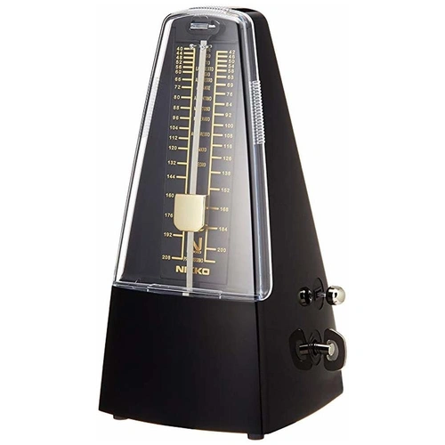 Nikko 346/3550B Metronome Standard Black Made in Japan