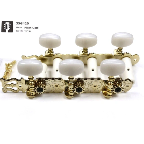 Gotoh Classical Tuning Keys - Gold 3+3 machine heads - 35G450 