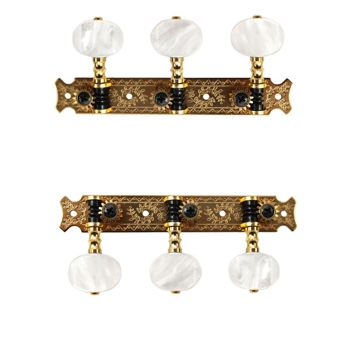 Gotoh Classical Tuning Keys - Gold 3+3 machine heads - 35G620-2W