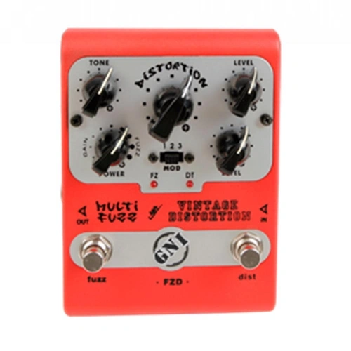 GNI Music - FZD - Multi Fuzz and Vintage Distortion Guitar Effects Pedal